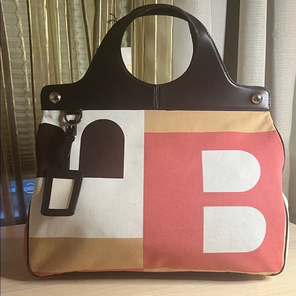 Bally Multicolor Geometric Tote